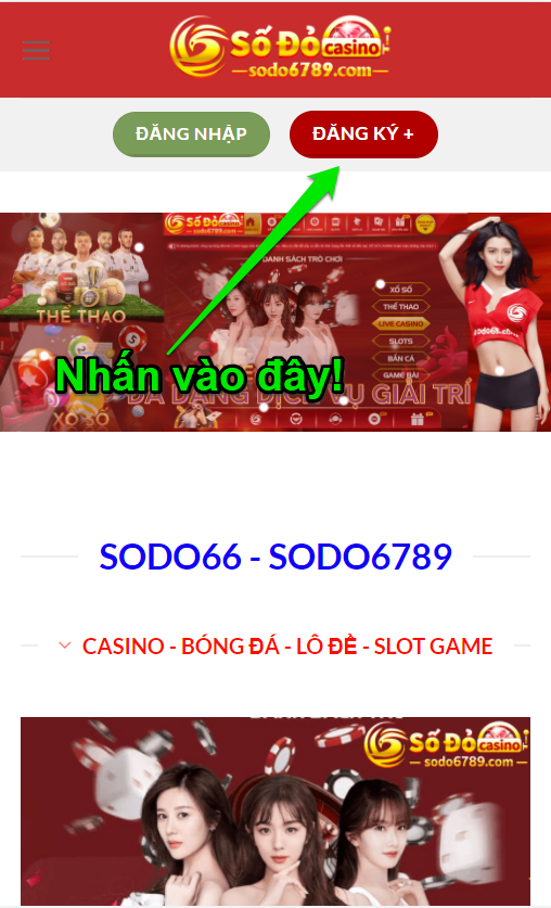 ĐĂNG KÝ TÀI KHOẢN CASINO SODO